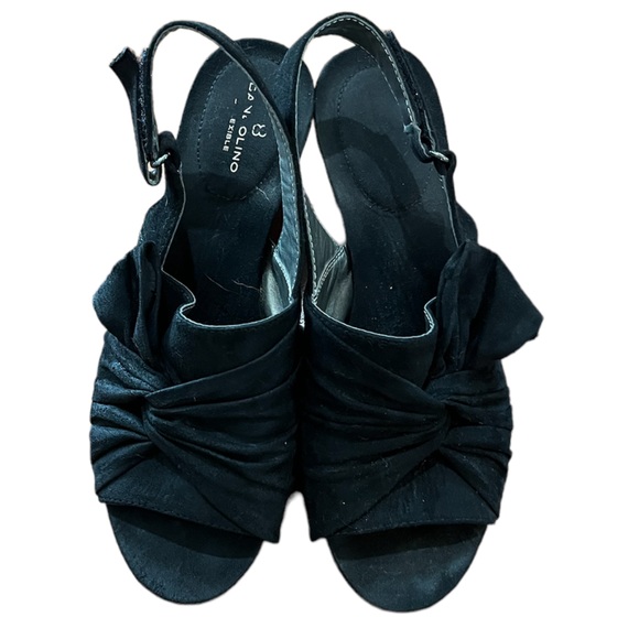 Bandolino black wedge sandals - Picture 2 of 11